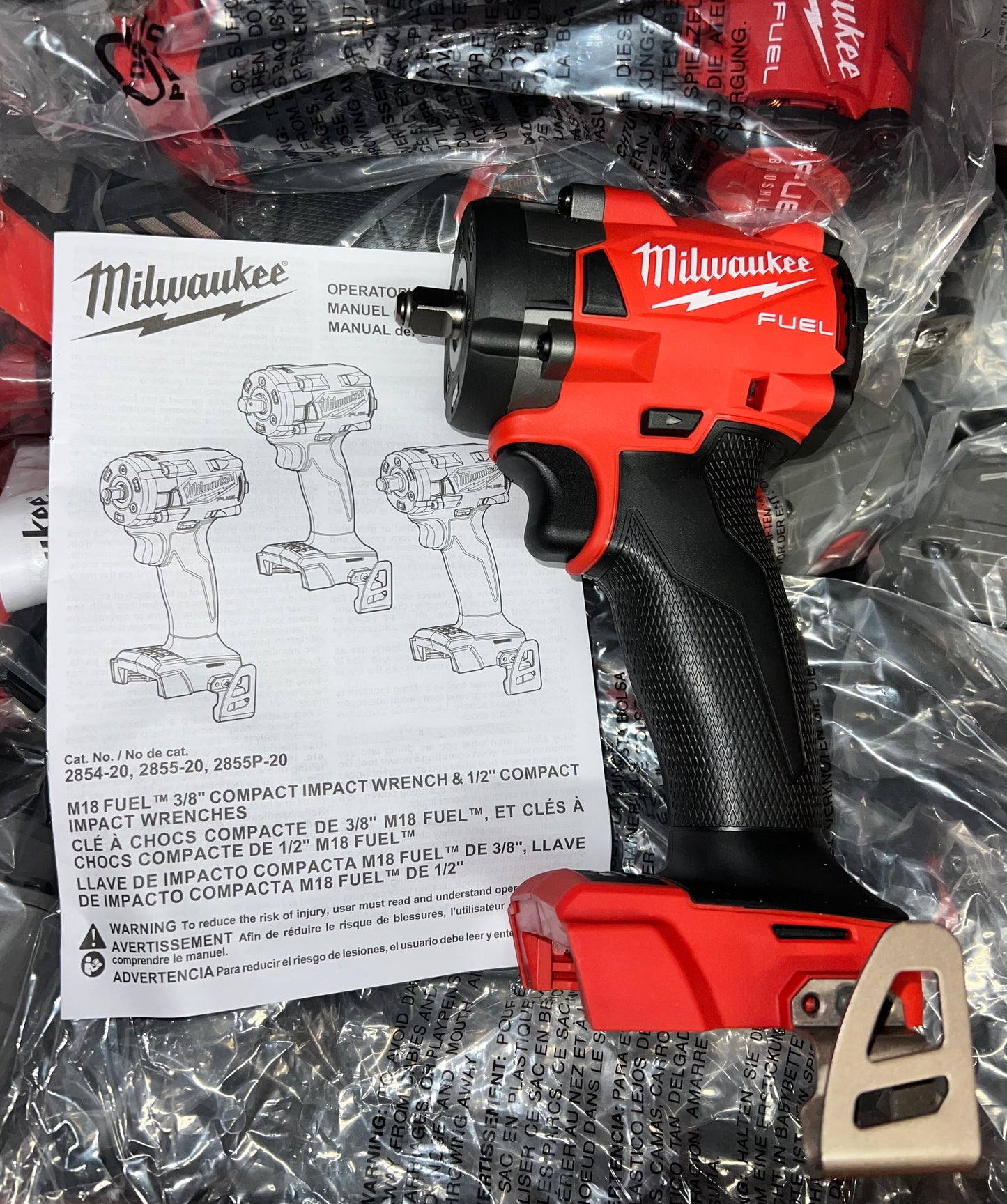 Milwaukee M18 Fuel 3/8” Compact Impact Wrench w/Friction Ring. Tool Only(New From Kits). Model #2854-20